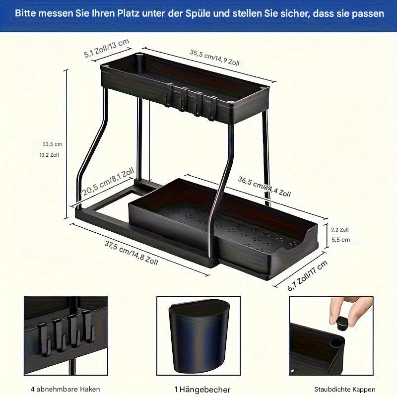 Space-Saving Drawer Organizer for Kitchen and Bathroom