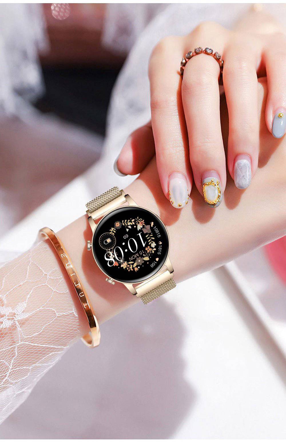 Elegant Smartwatch for Women with Health Tracking & Notifications