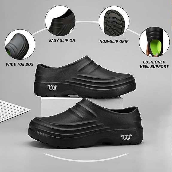ComfortMax Easy Slip-On Clogs for All-Day Support