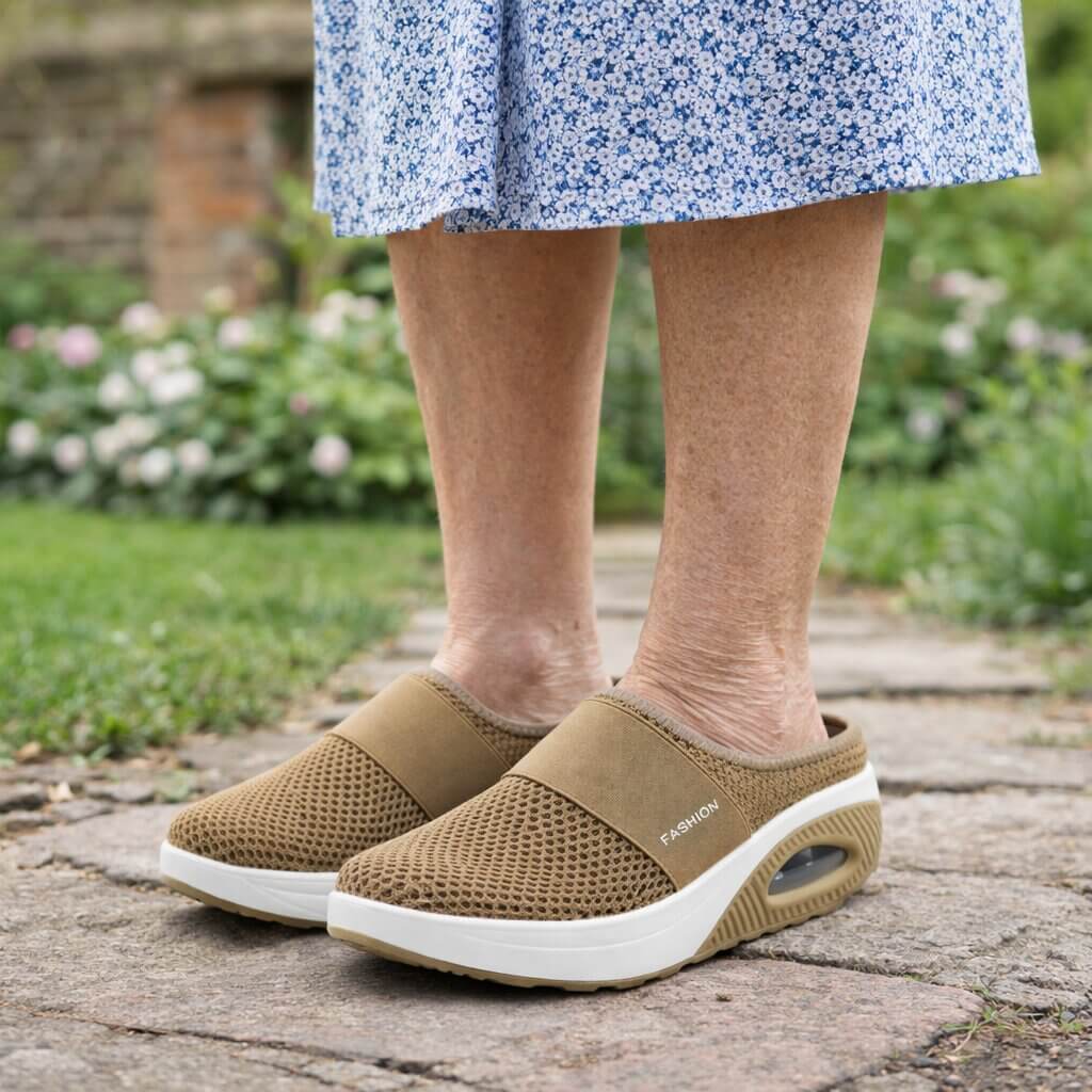 Breathable Mesh House Slippers | Easy Slip-On Design