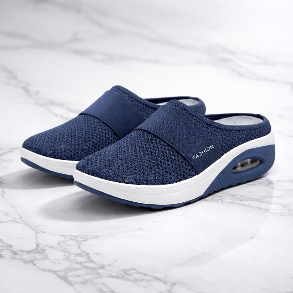 Breathable Mesh House Slippers | Easy Slip-On Design