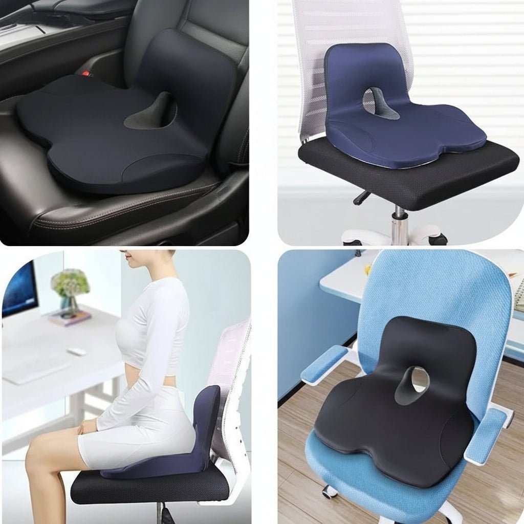 L-Shaped Memory Foam Pillow for Hips and Waist | Non-Slip Design