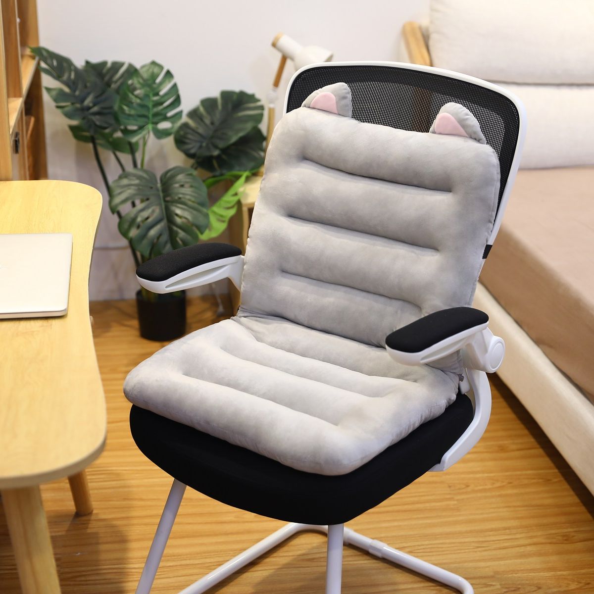 ComfortEase Orthopedic Cushion, Cotton, 100x45cm, Anti-Slip Base