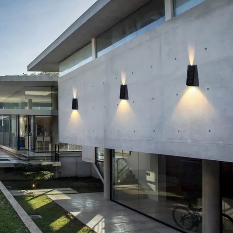 Solar-Powered RGB Outdoor Wall Light – Compact & Versatile