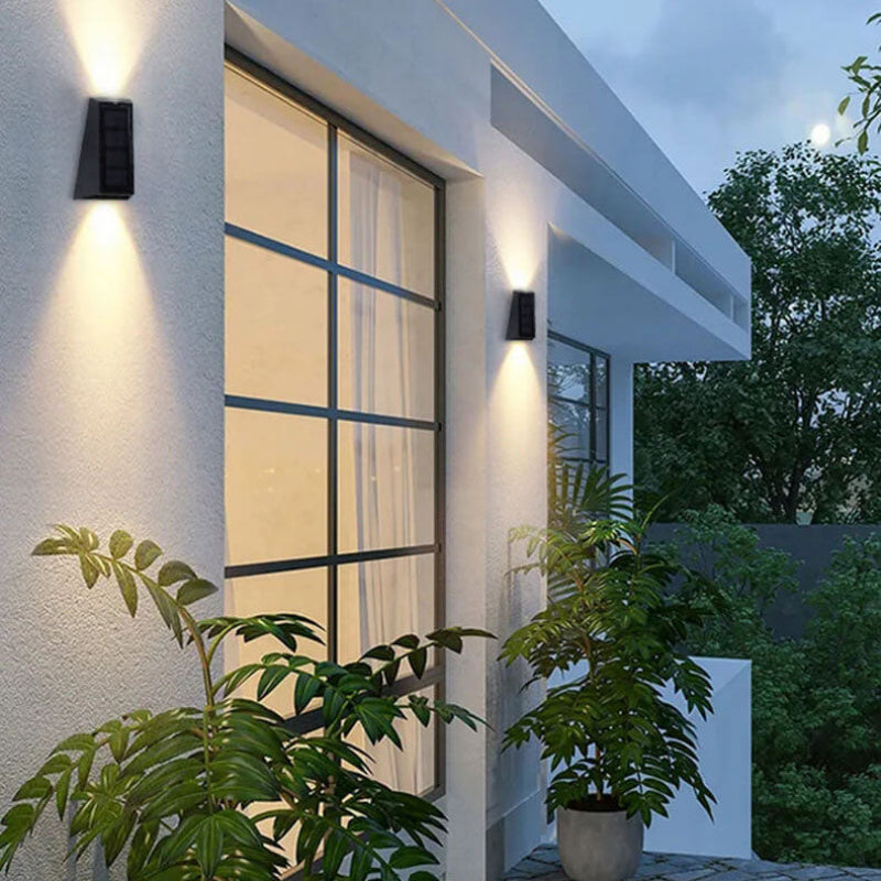Solar-Powered RGB Outdoor Wall Light – Compact & Versatile