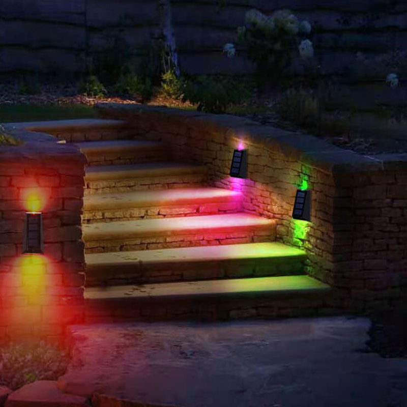 Solar-Powered RGB Outdoor Wall Light – Compact & Versatile