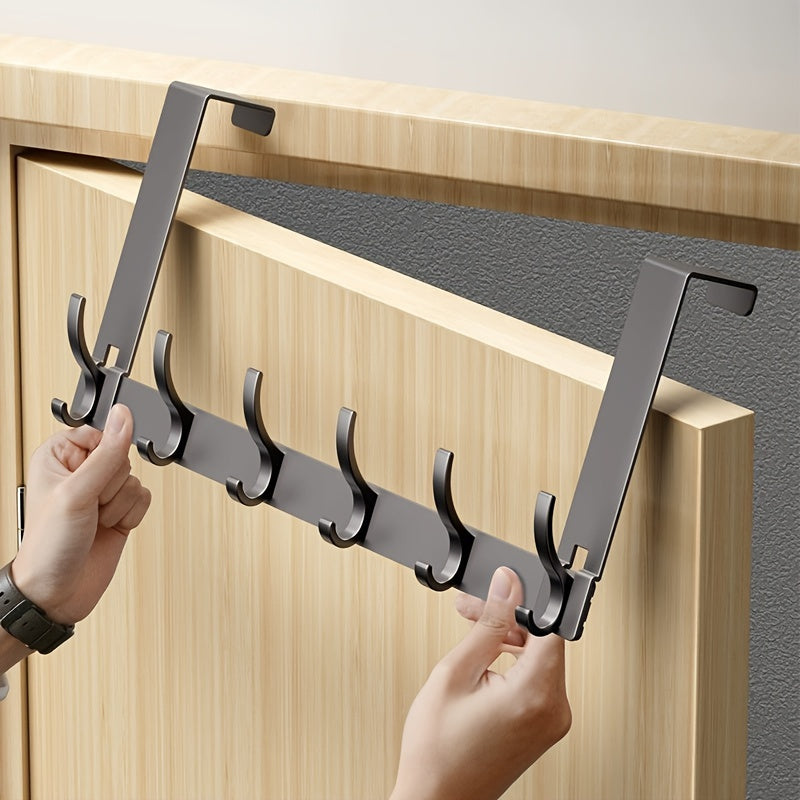 Space-Saving Over-Door Hook Organizer for Coats and More
