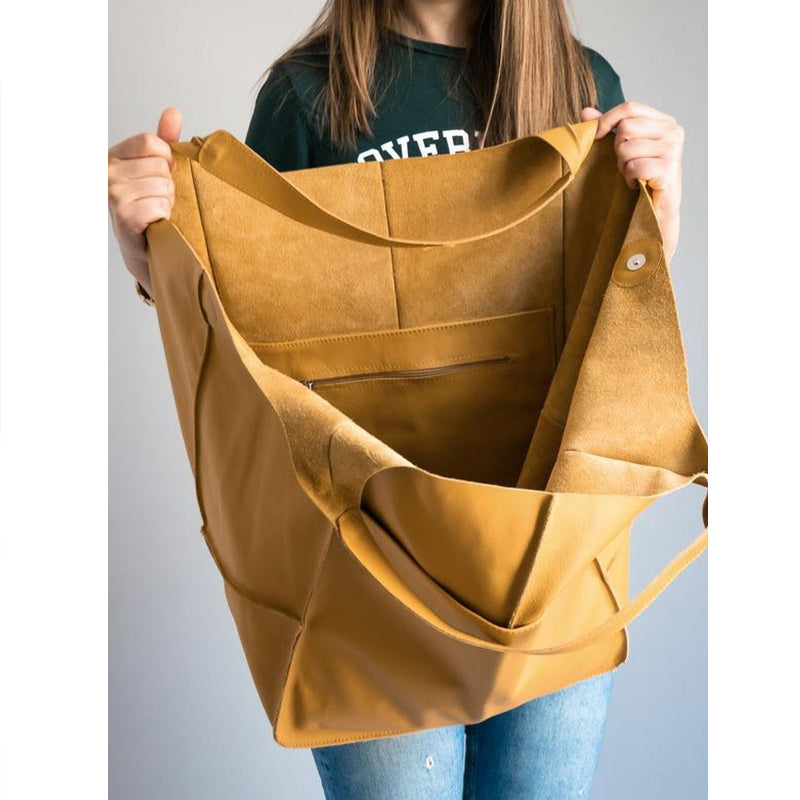 Spacious PU Leather Travel Tote for Effortless Adventures