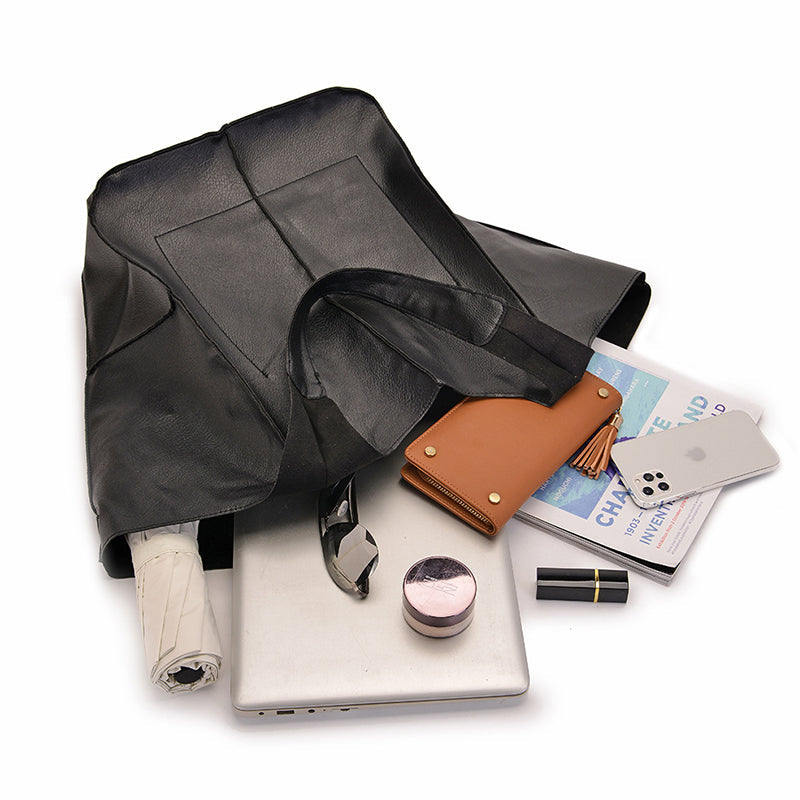 Spacious PU Leather Travel Tote for Effortless Adventures