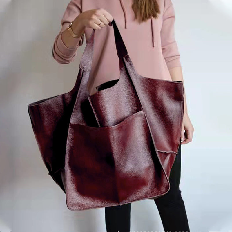 Spacious PU Leather Travel Tote for Effortless Adventures