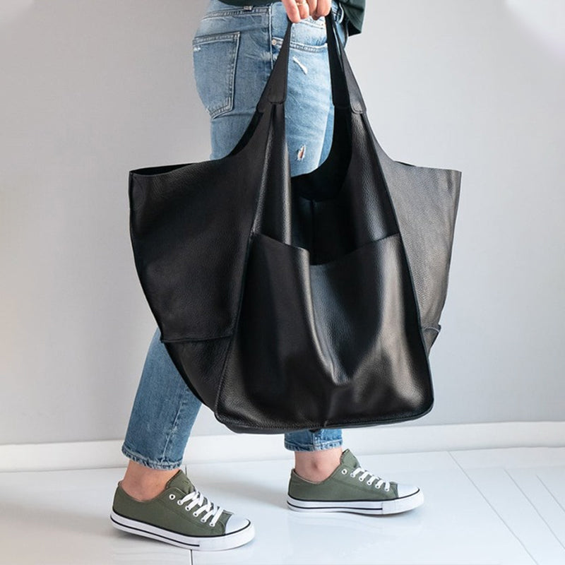 Spacious PU Leather Travel Tote for Effortless Adventures