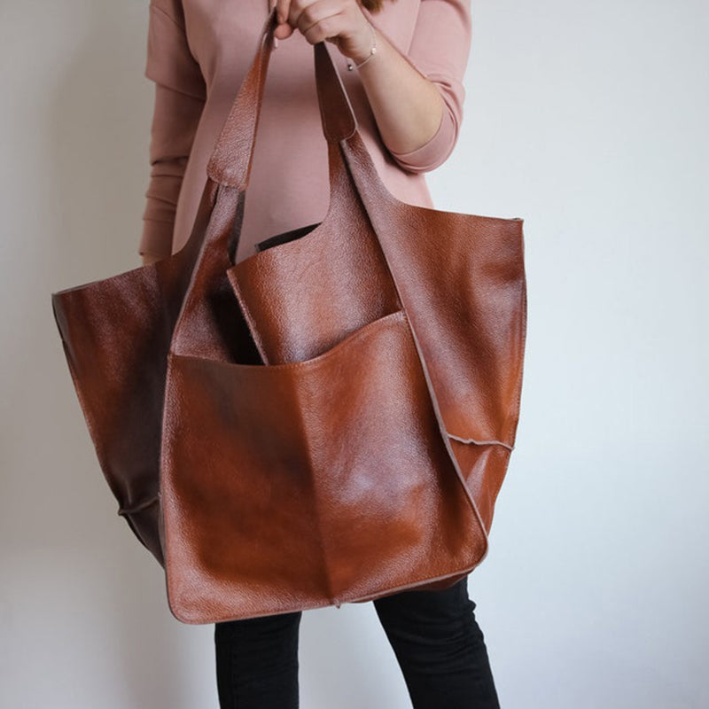 Spacious PU Leather Travel Tote for Effortless Adventures