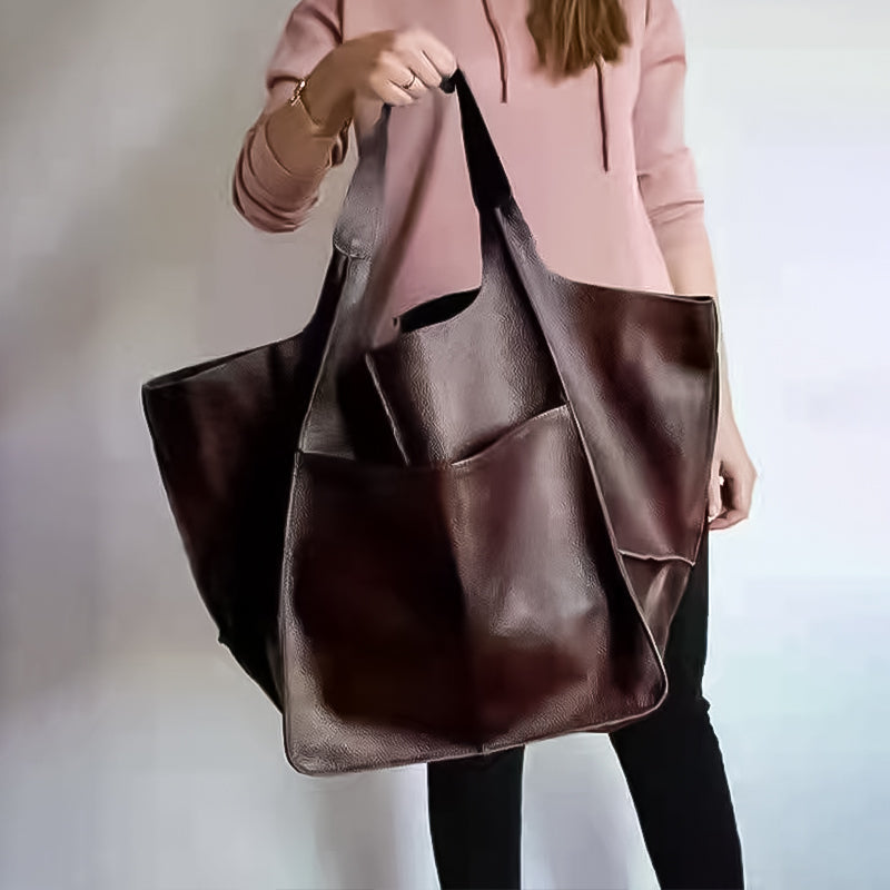 Spacious PU Leather Travel Tote for Effortless Adventures
