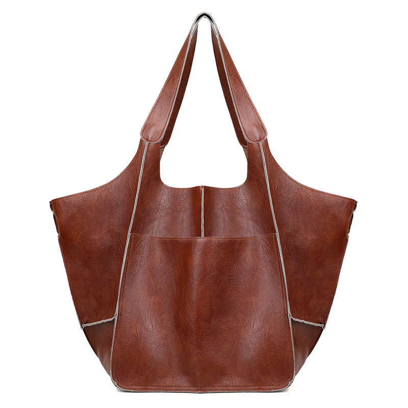 Spacious PU Leather Travel Tote for Effortless Adventures
