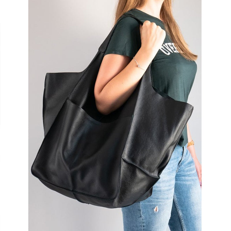 Spacious PU Leather Travel Tote for Effortless Adventures
