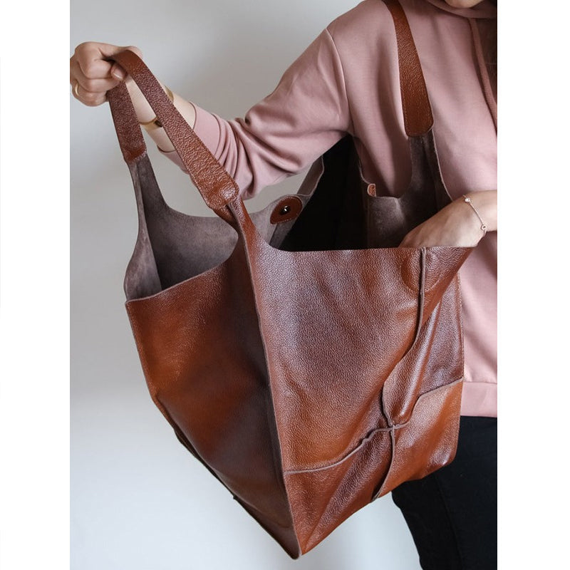 Spacious PU Leather Travel Tote for Effortless Adventures