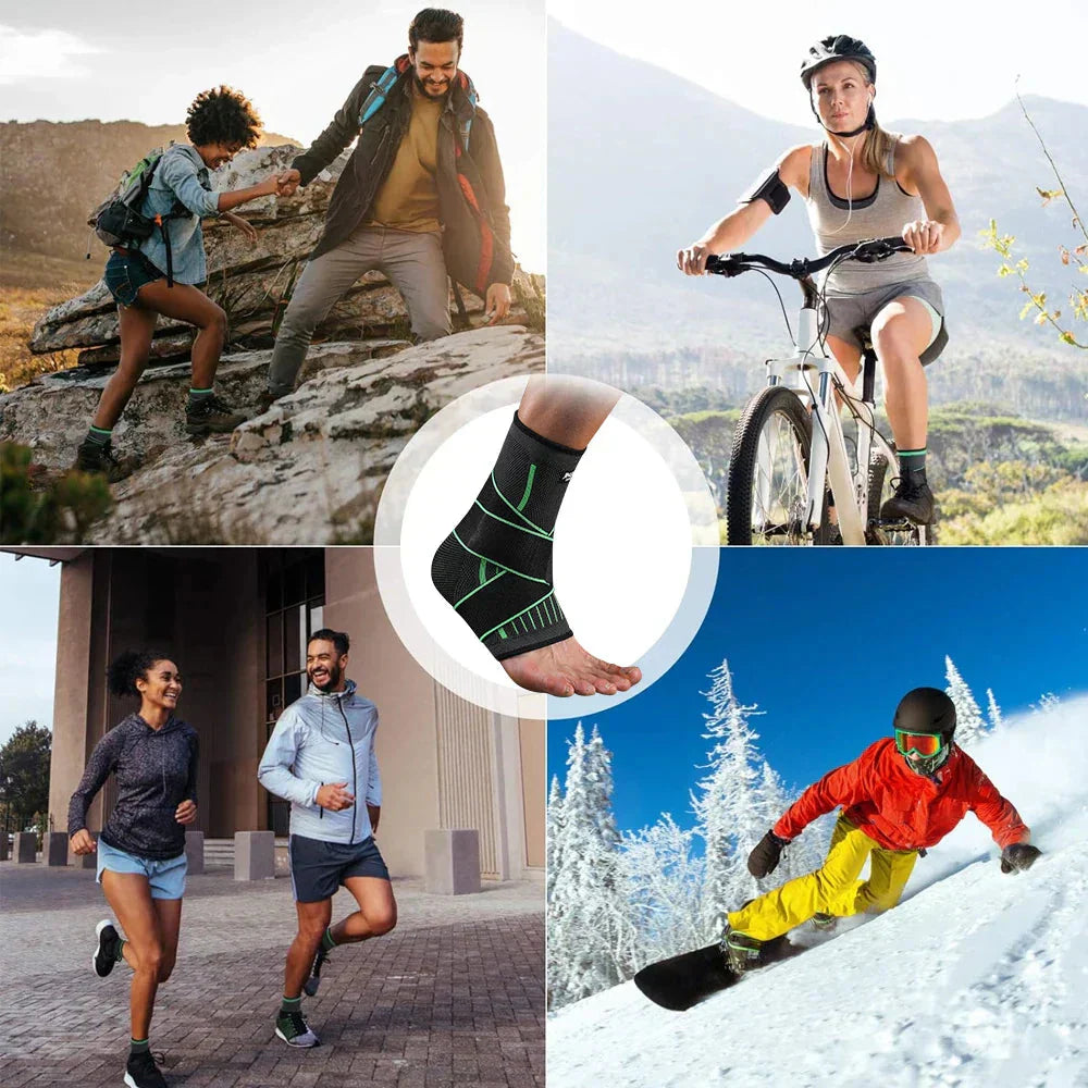 Velcro Sequential Compression Adjustable Velcro Closure Compression Ankle Support Brace