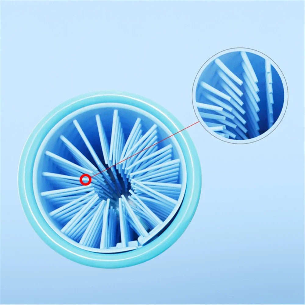 Pet Paw Hygiene System with Soft Cleaning Bristles