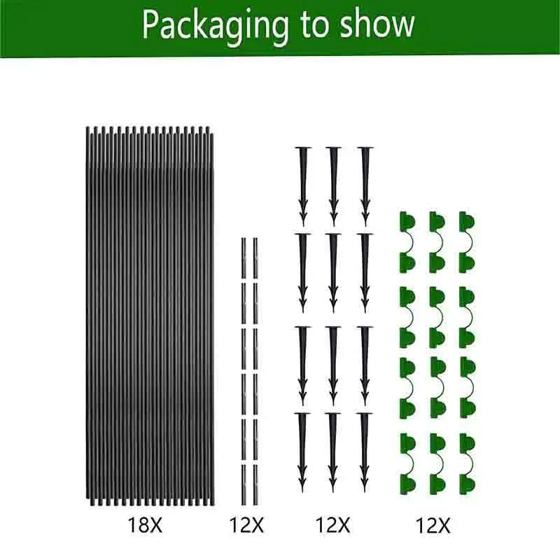 5-Piece Sturdy Frame Garden Poly Tunnel Set