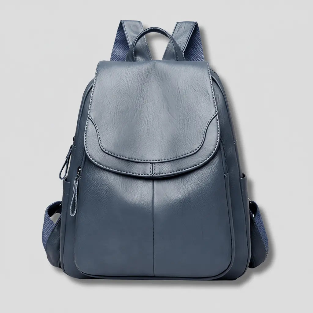 Women’s Anti-theft Backpack – Hidden Zipper in Embossed PU Leather