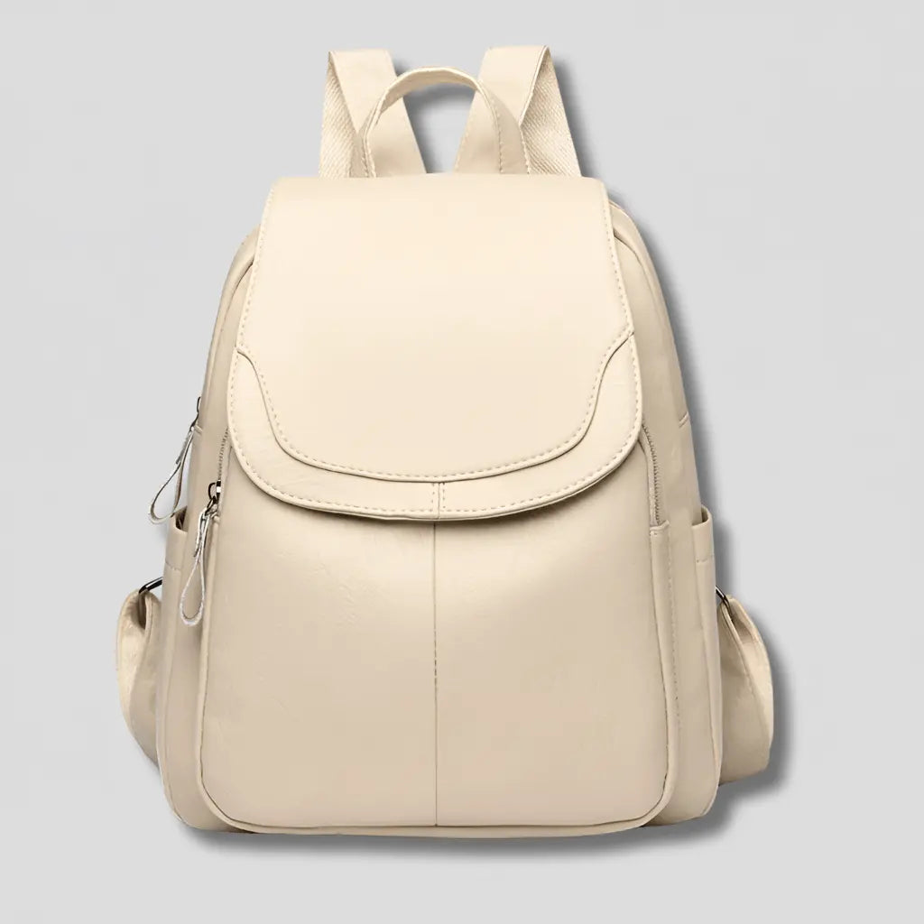 Women’s Anti-theft Backpack – Hidden Zipper in Embossed PU Leather