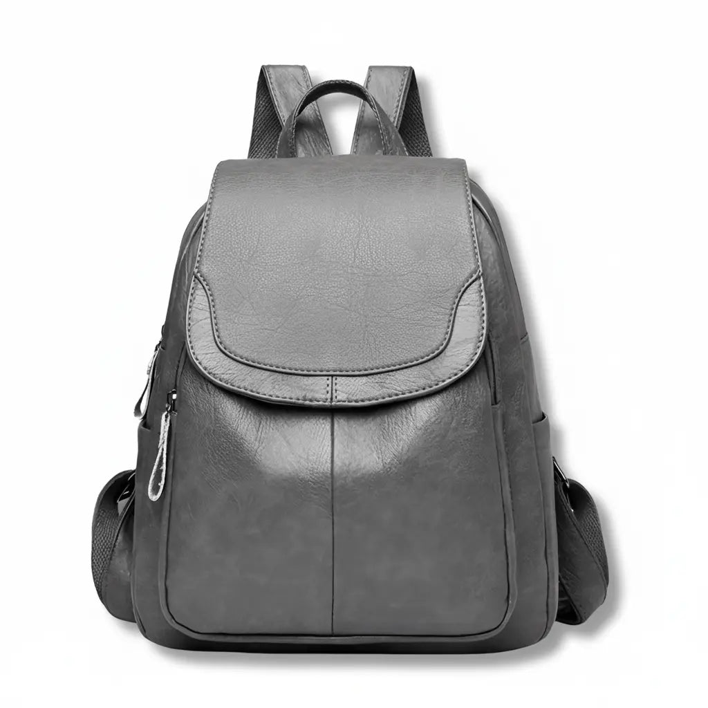 Women’s Anti-theft Backpack – Hidden Zipper in Embossed PU Leather