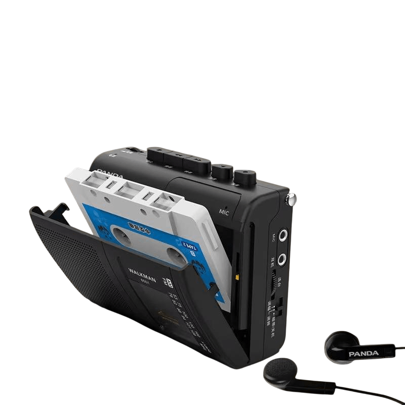 Retro Sound Mini Cassette Player with Radio & Recording Features