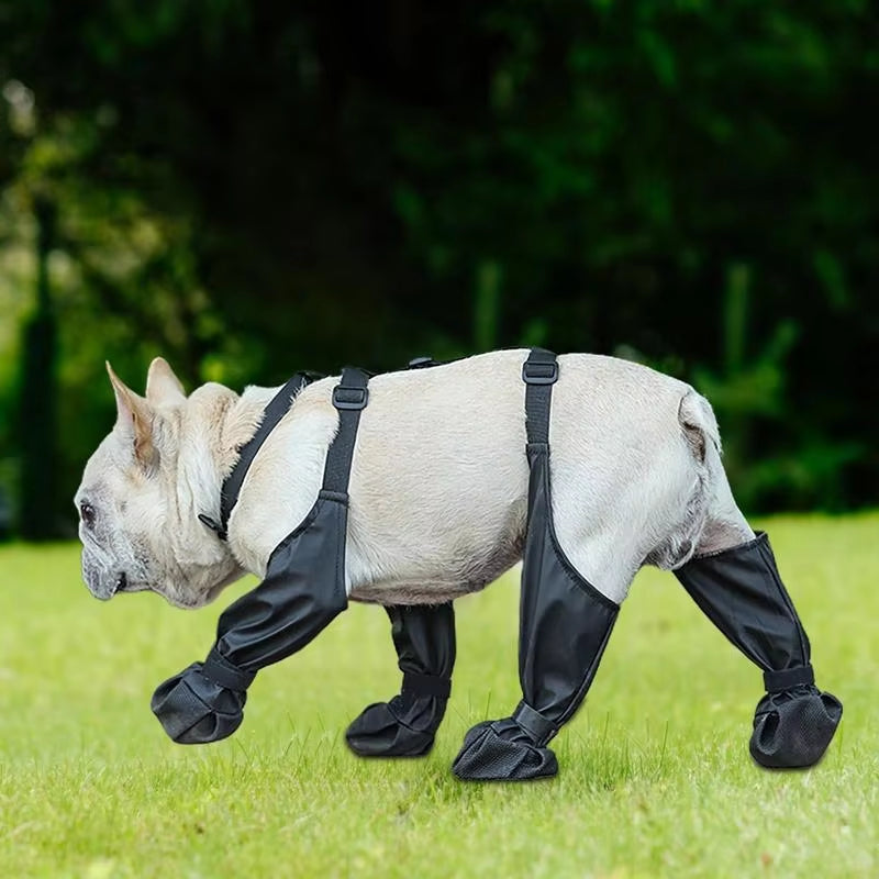 Waterproof Dog Boots with Rubber Sole for Paws