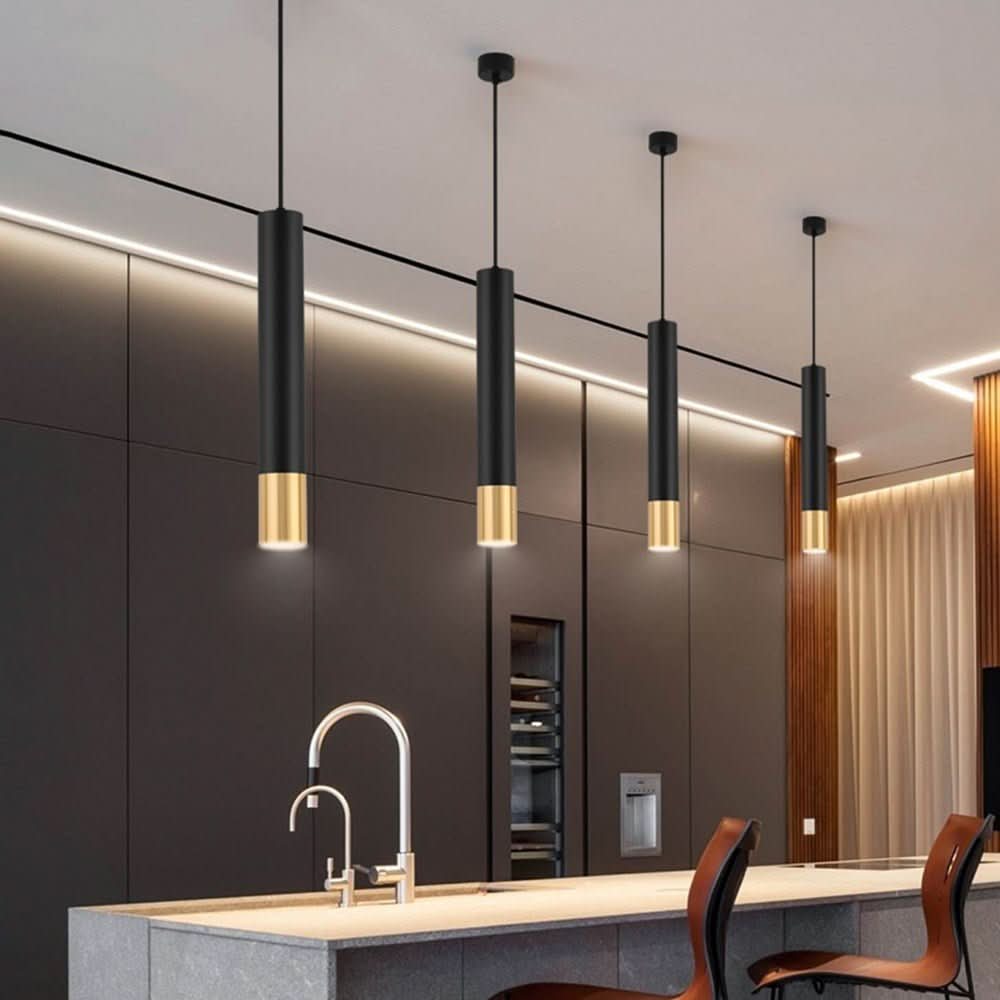 Sleek Adjustable Pendant Light with LED Options
