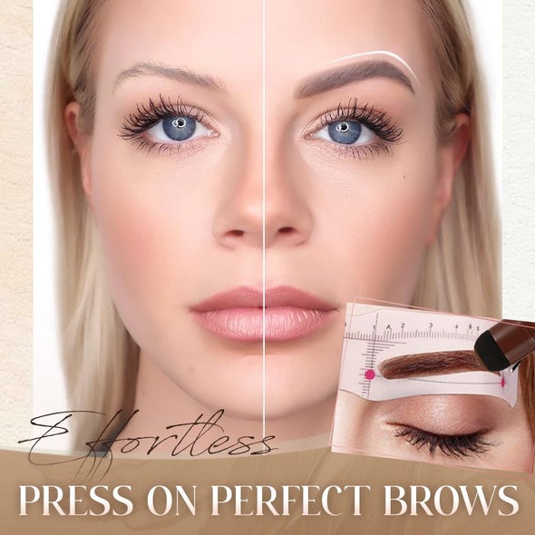 Eyebrow Stencil and Stamp Set for Perfect Shaping