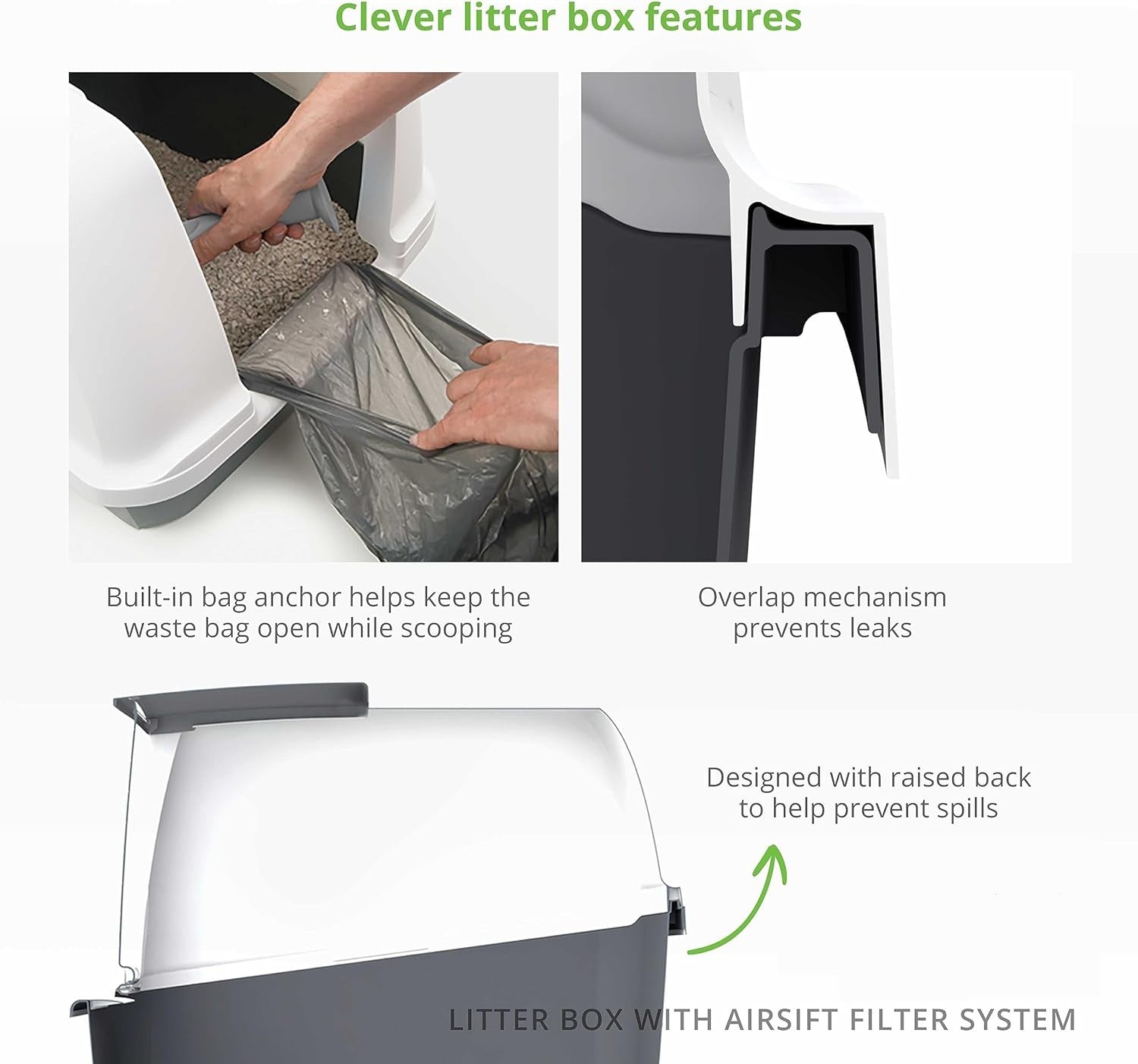 Ultimate Comfort XL Enclosed Cat Litter Box with Odor Shield