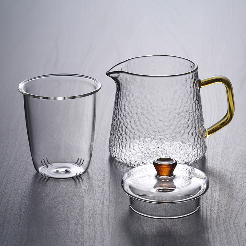 Elegant Crystal Tea Infuser with Golden Accents