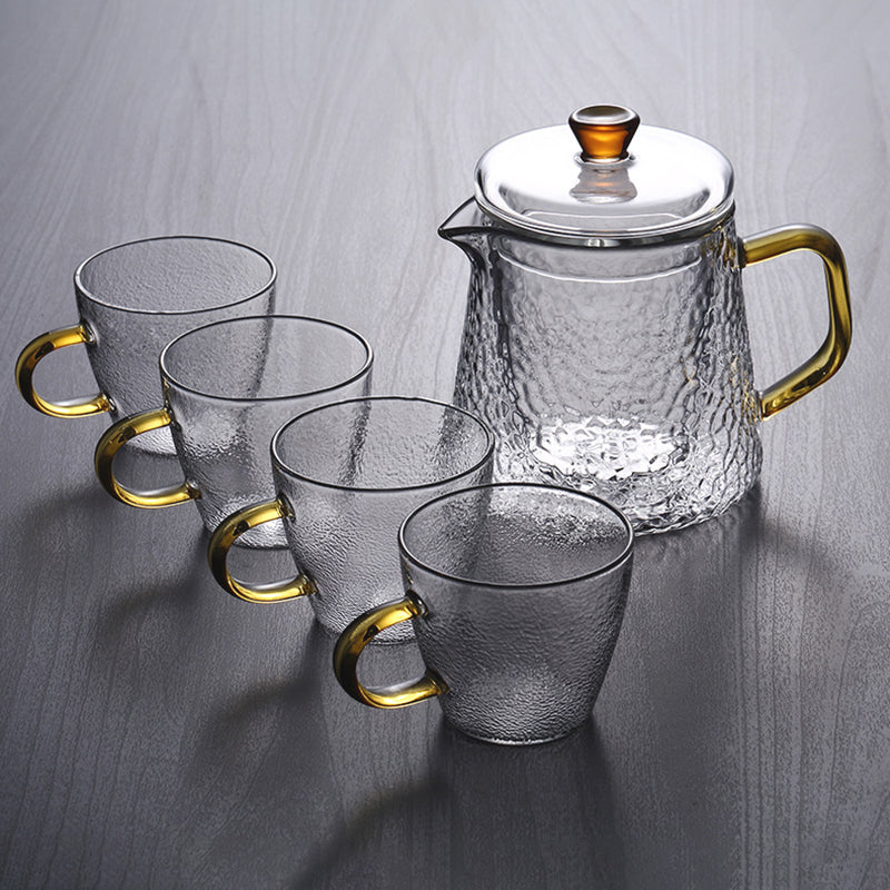 Elegant Crystal Tea Infuser with Golden Accents