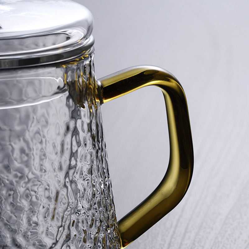 Elegant Crystal Tea Infuser with Golden Accents
