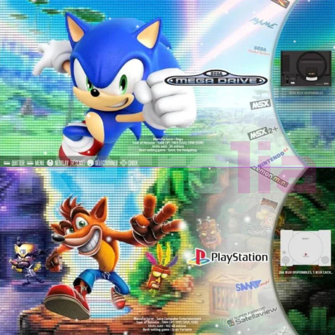 RetroPlay 64GB Gaming Console with Dual Wireless Controllers
