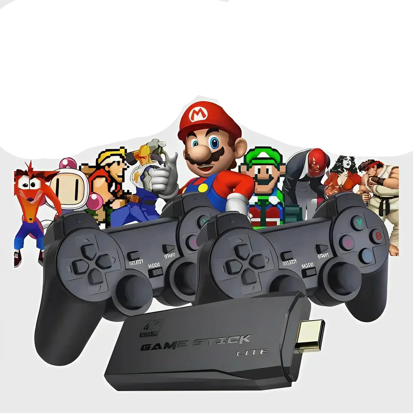 RetroPlay 64GB Gaming Console with Dual Wireless Controllers