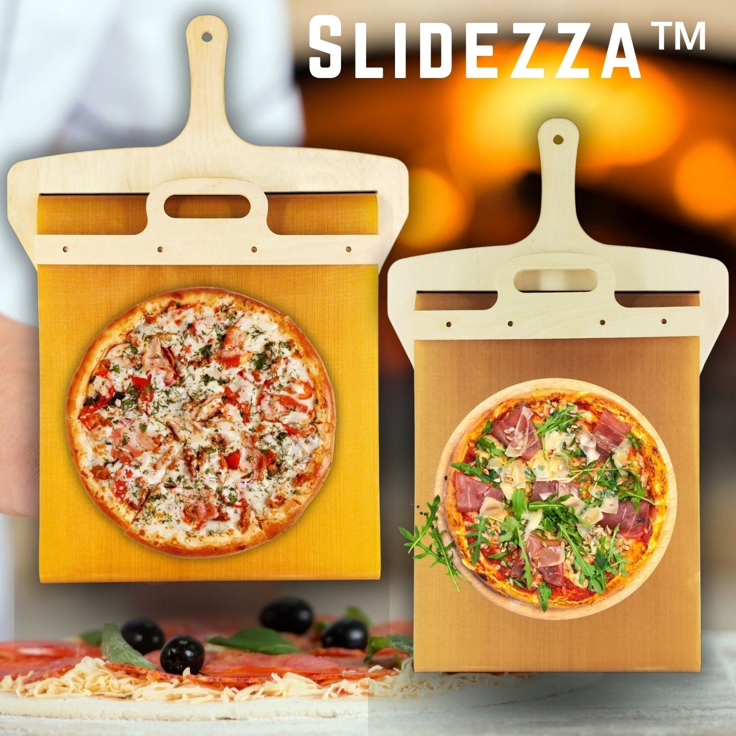 Pizza Peel with Sliding Mechanism | Food Safe