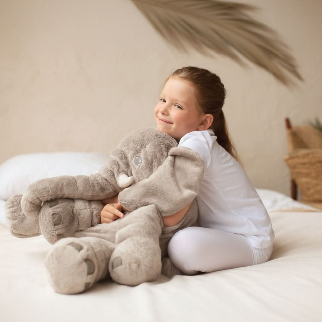 Soft Plush Elephant Cuddle Pillow Toy for Kids