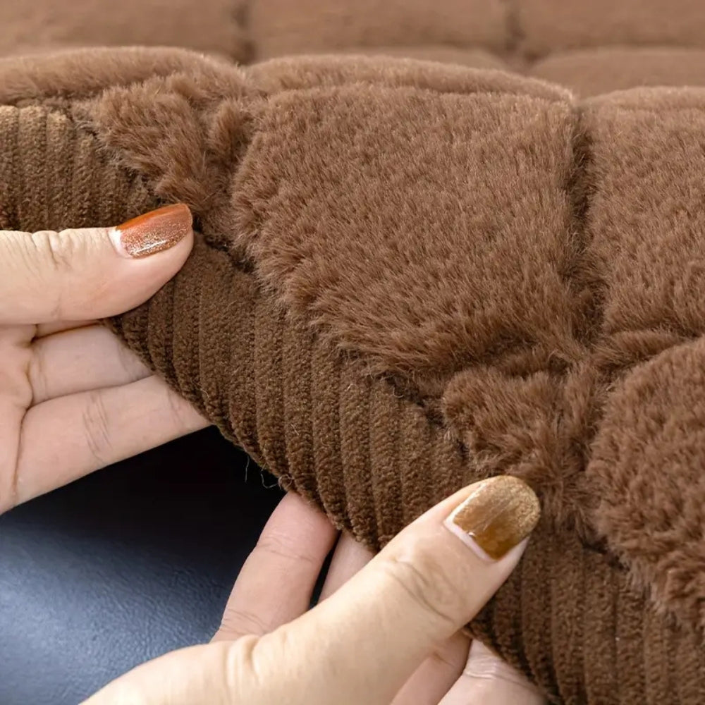 Luxurious Microfiber Sofa Protector with Non-Slip Design
