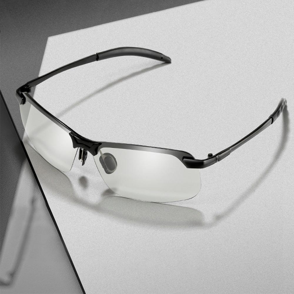 Photochromic Sports Sunglasses with UV400 Protection – Half Frame