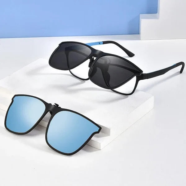 Polarized Sunglasses with Clip-On Prescription Lenses | UV400 Protection