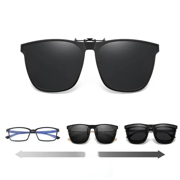 Polarized Sunglasses with Clip-On Prescription Lenses | UV400 Protection