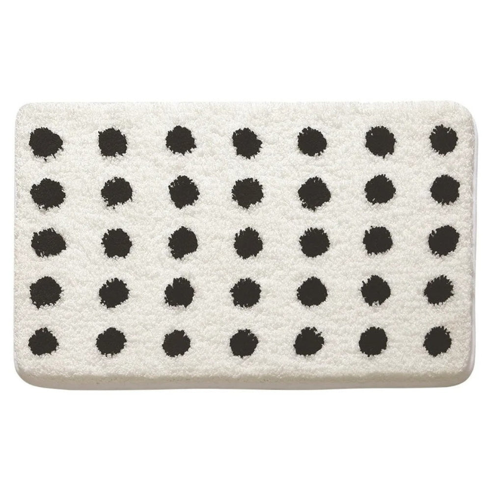 Ultra-Soft Non-Slip Bath Mat with Fun Polka Dots