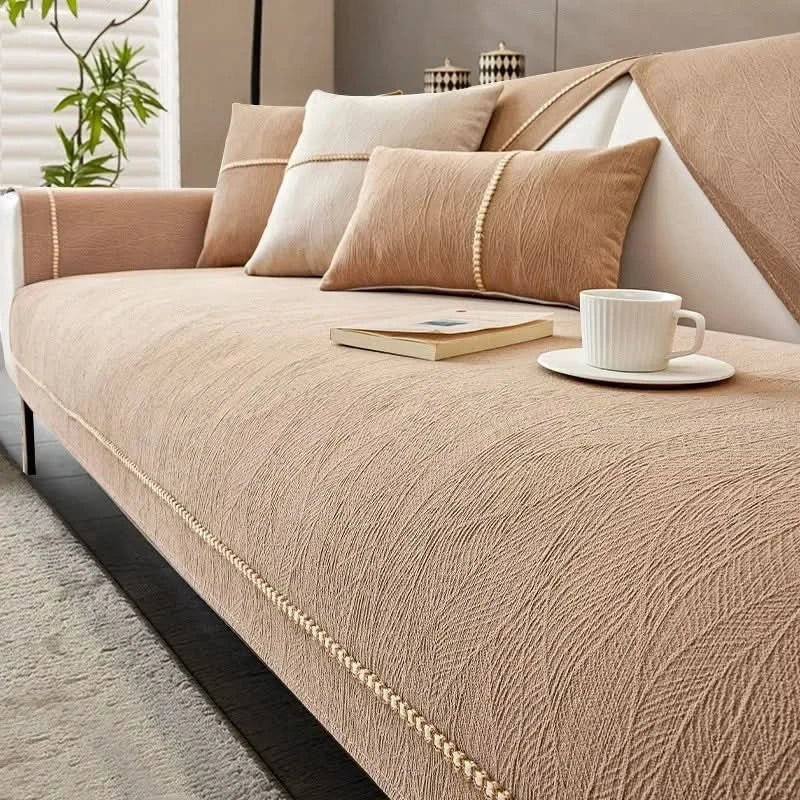 All-Weather Protective Sofa Cover with Anti-Slip Features