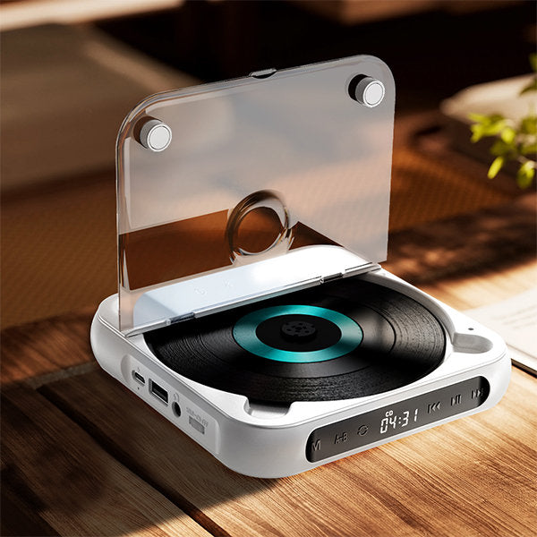 SoundWave Go Portable CD Player with Rechargeable Battery
