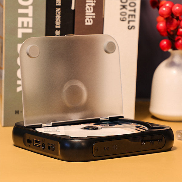 SoundWave Go Portable CD Player with Rechargeable Battery