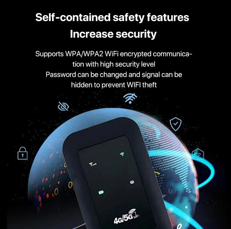 Compact 5G Mobile Wi-Fi Hub for Fast Internet on the Go