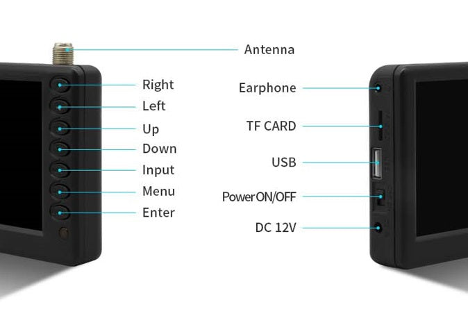 Compact 9-Inch Rechargeable LED Television for On-the-Go Viewing