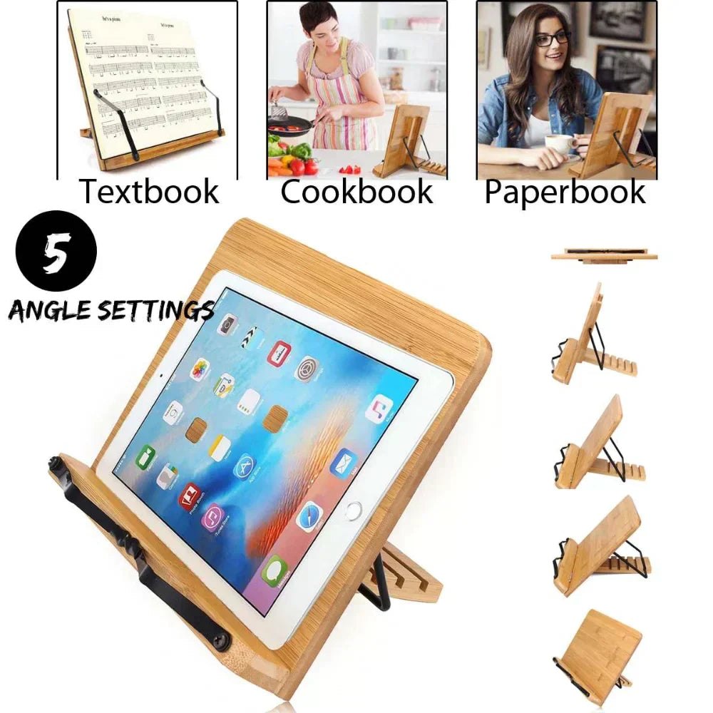 Versatile Adjustable Reading Stand for Books and Tablets