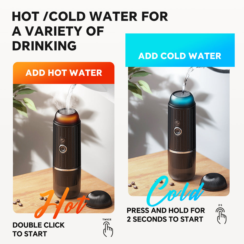 Travel-Ready Espresso Brewer with USB-C Charging & Self-Heating